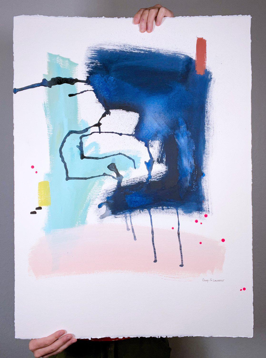 Midnight is Melting - Original Abstract Art - Ginny St. Lawrence Art