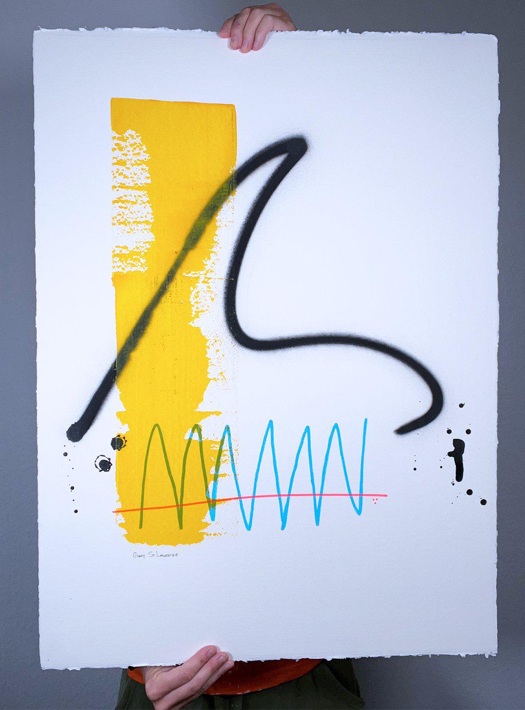 Tidal Wave Crashing - Original Abstract Art - Ginny St. Lawrence Art